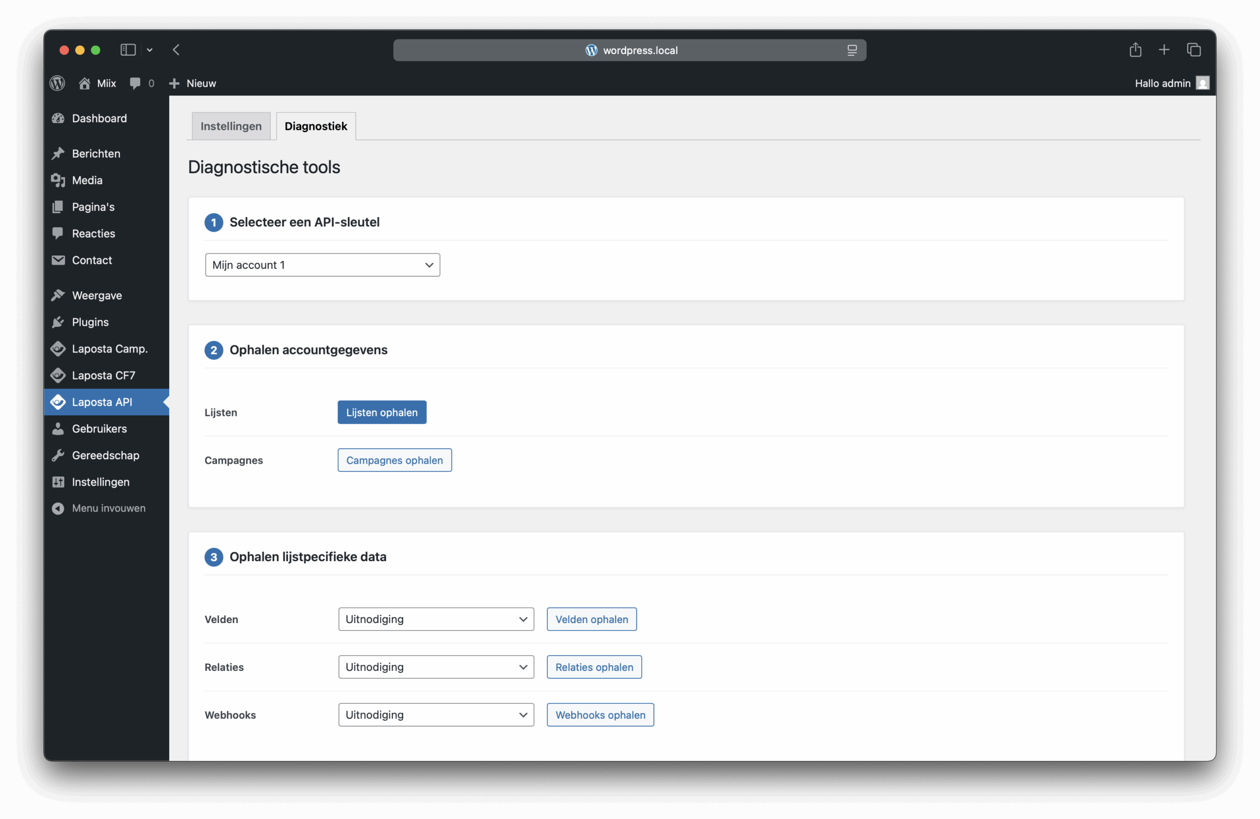 Laposta API Screenshot 3