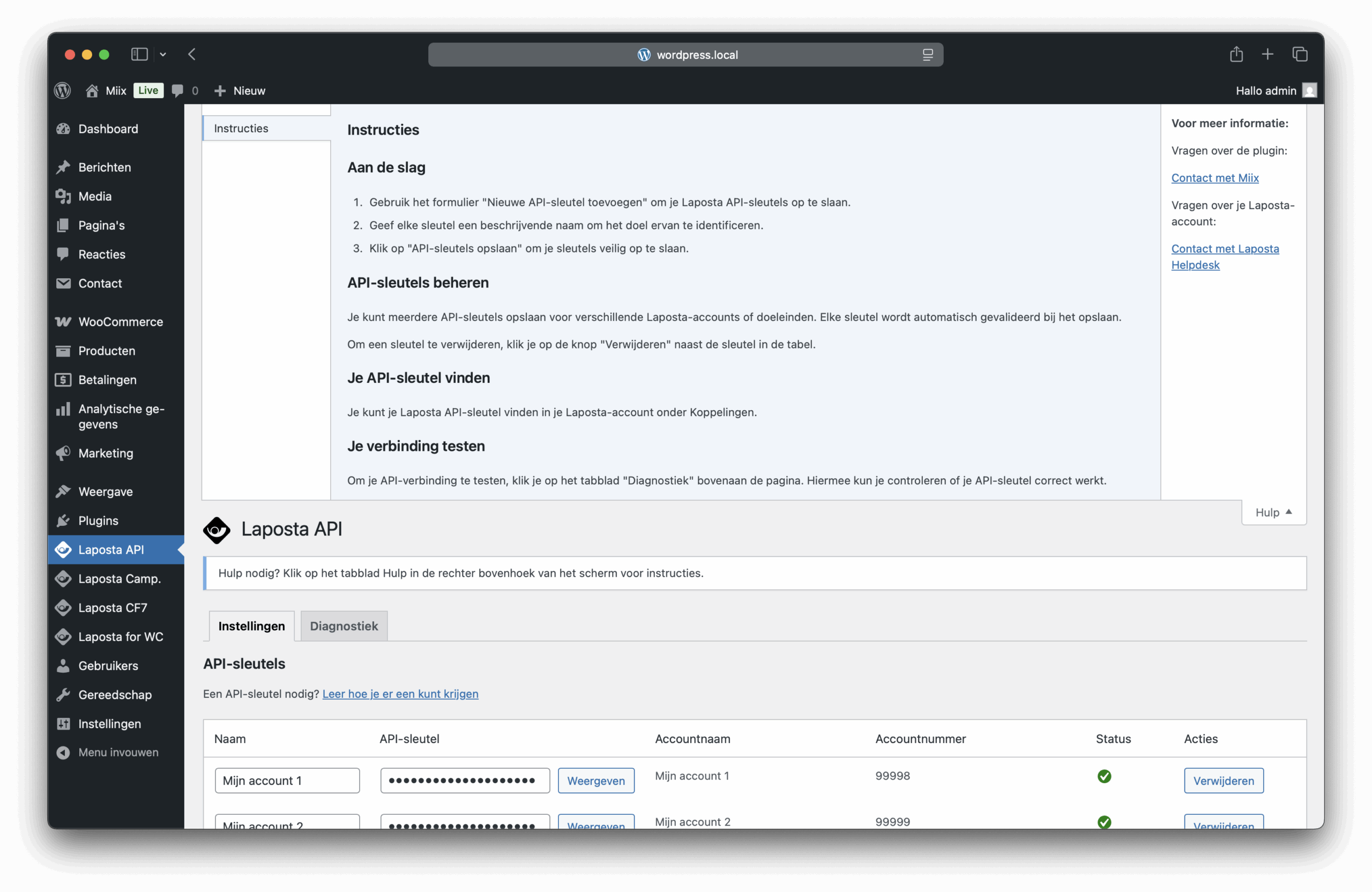 Laposta API Screenshot 2
