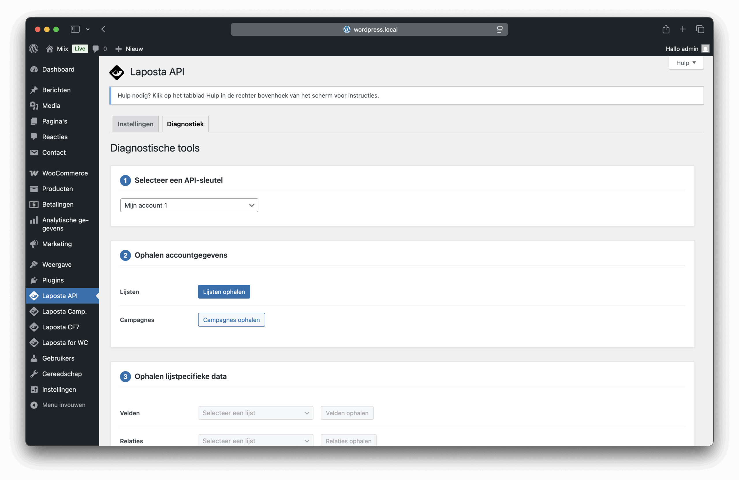 Laposta API Screenshot 3