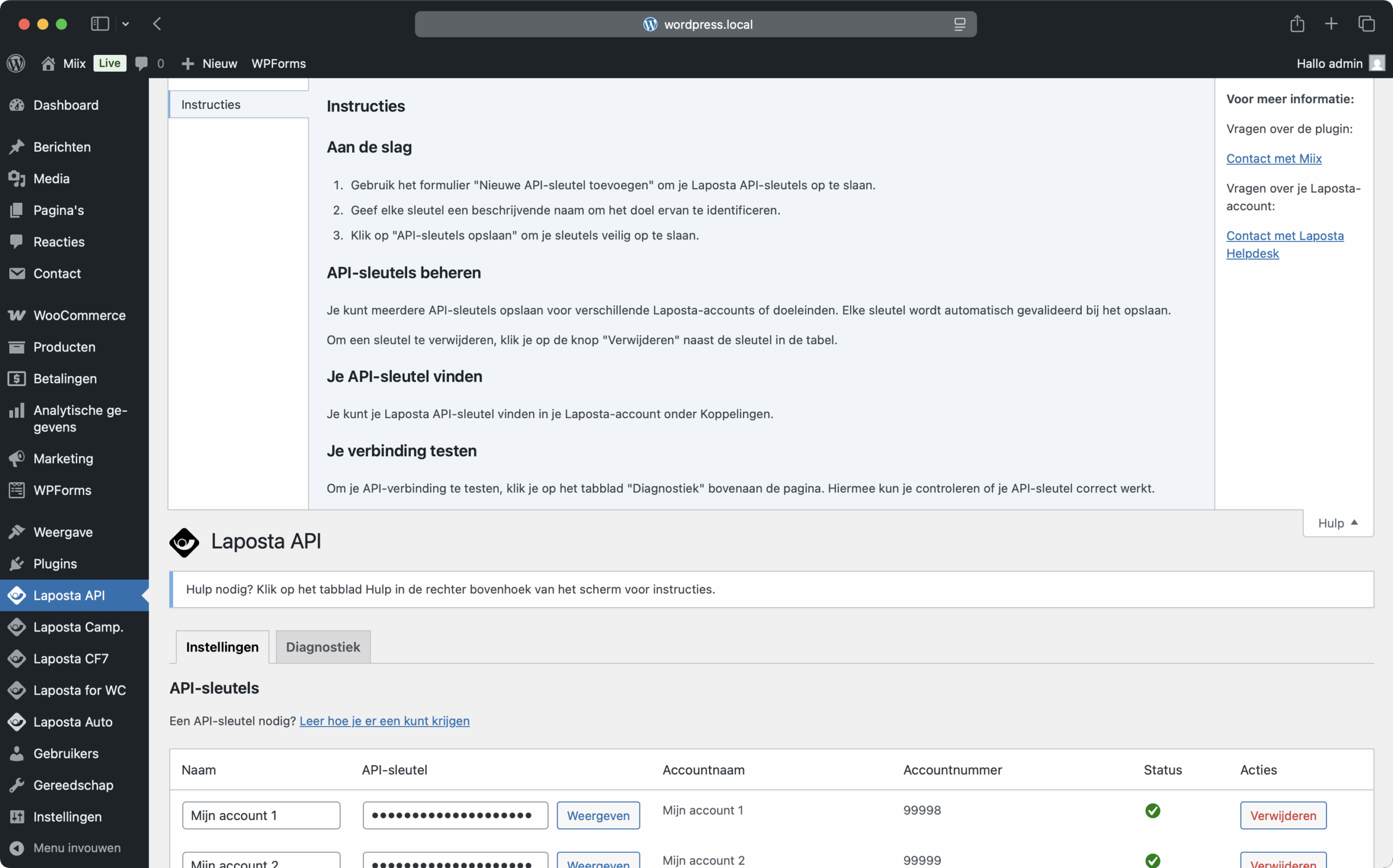 Laposta API Screenshot 2