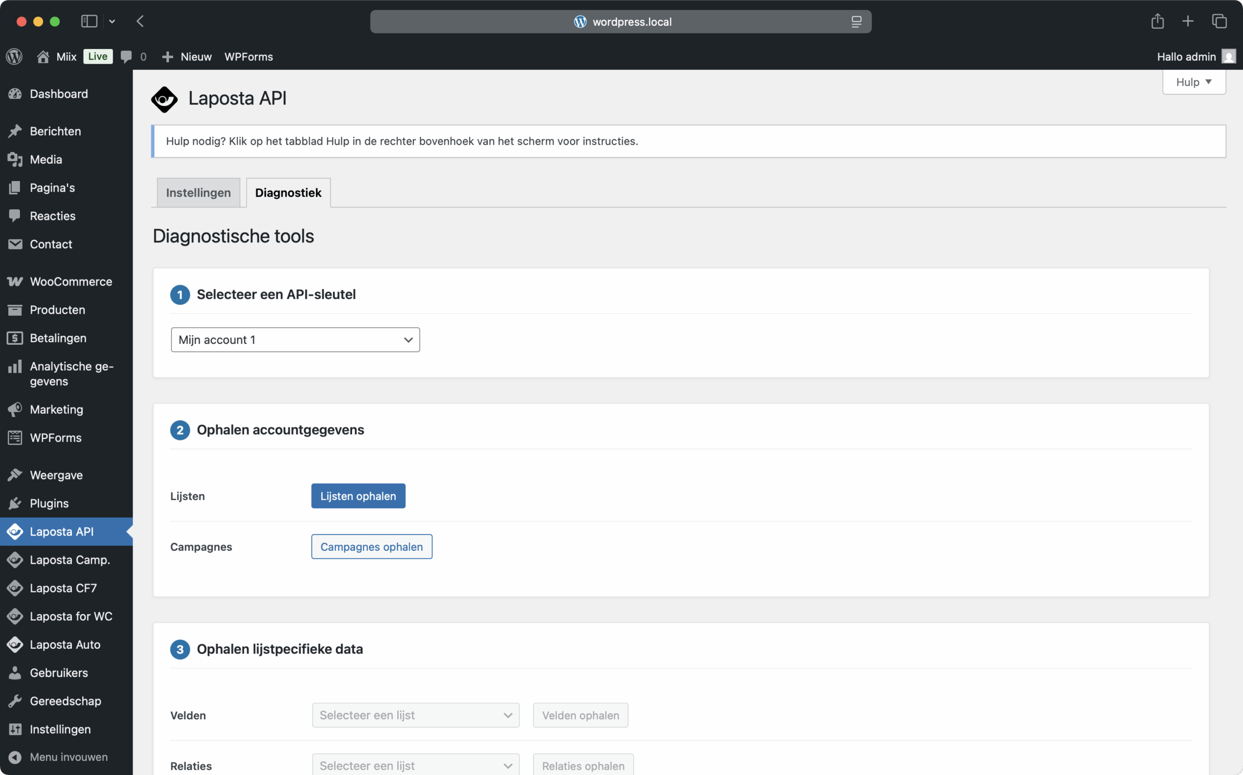 Laposta API Screenshot 3
