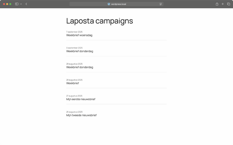 Laposta Campaigns Screenshot 8