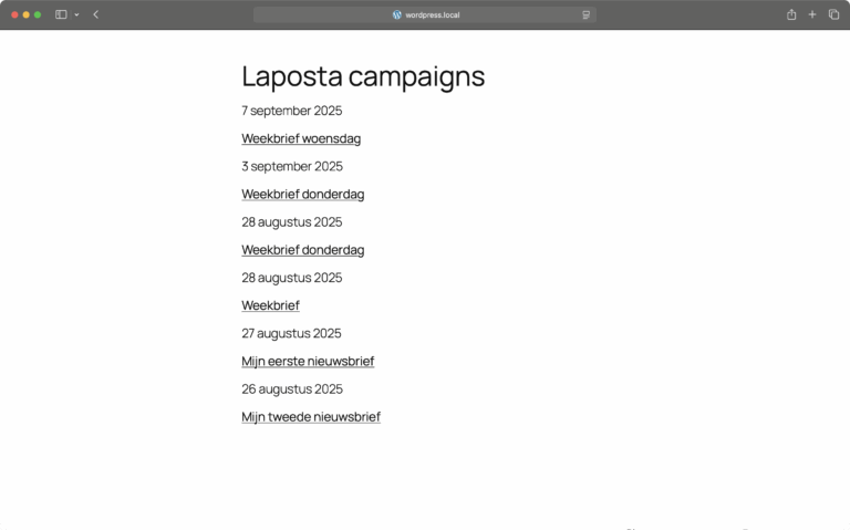 Laposta Campaigns Screenshot 9