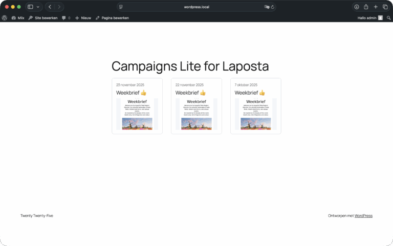 Campaigns Lite for Laposta Screenshot 5