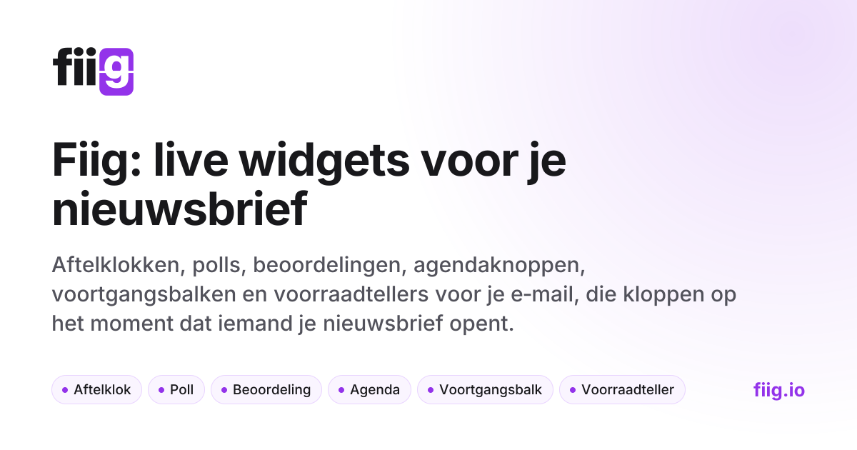Nieuw: Fiig, live afbeeldingen voor je nieuwsbrief